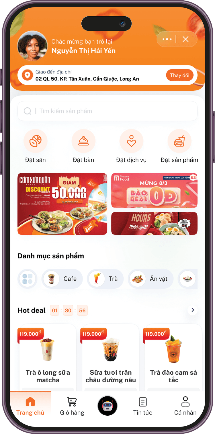 Mockup Quản lý đơn hàng